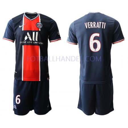 Barn Fotballdrakter Paris Saint-Germain Marco Verratti 6 Hjemme 2020-21 Kortermet
